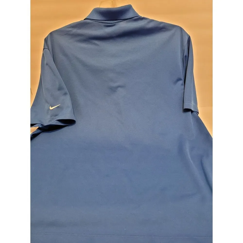 Nike‎ Golf, blue polo, size L, Shawnee cup team logo